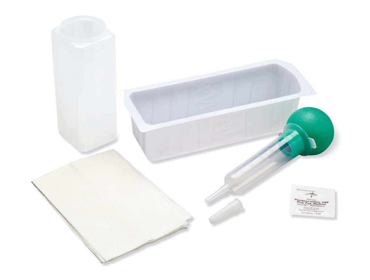 Medline Sterile Bulb Irrigation Syringe Trays