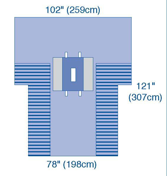 UltraGard Laparotomy Drapes with Pouches