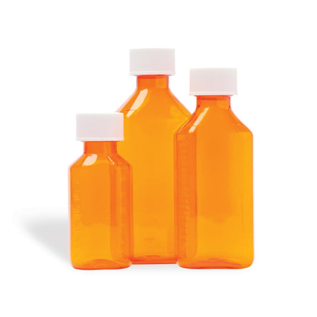 Medline Amber Oval Bottles