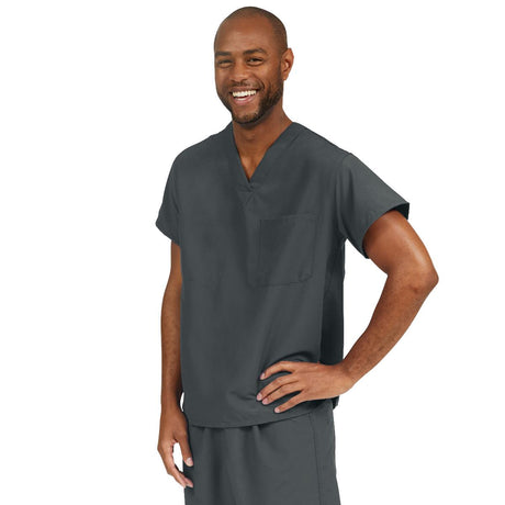 PerforMAX Unisex Reversible V-Neck Scrub Tops with 2 Pockets