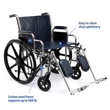 Medline Extra-Wide Wheelchairs