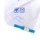 Urinary Drain Bag with Anti-Reflux Tower and Metal Clamp Drainage Port (Pack of 20)