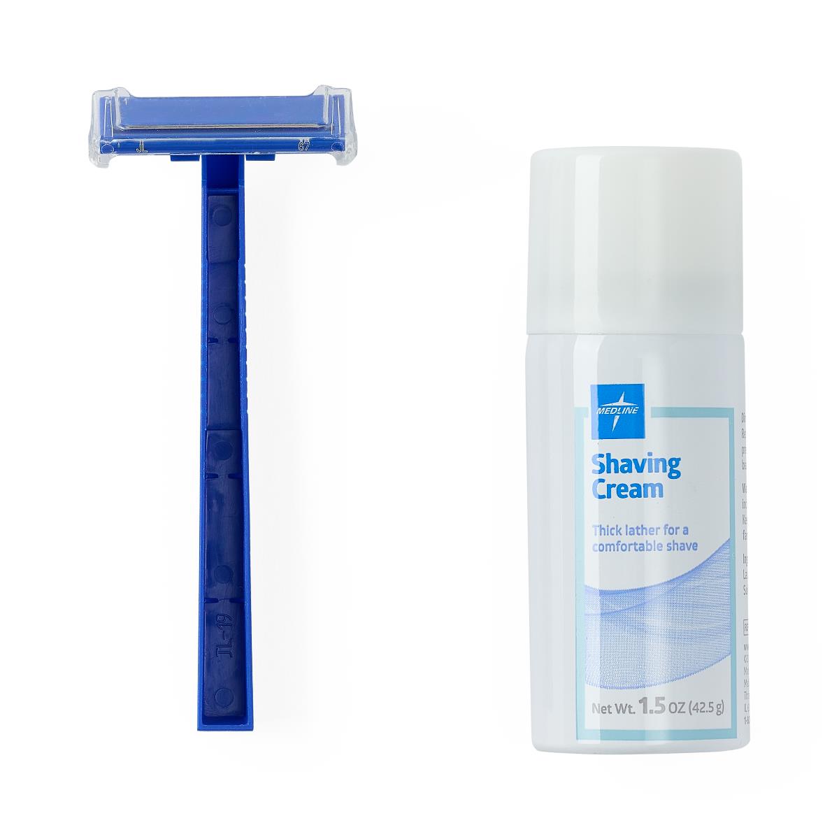 Medline Shave Kit with Shave Cream