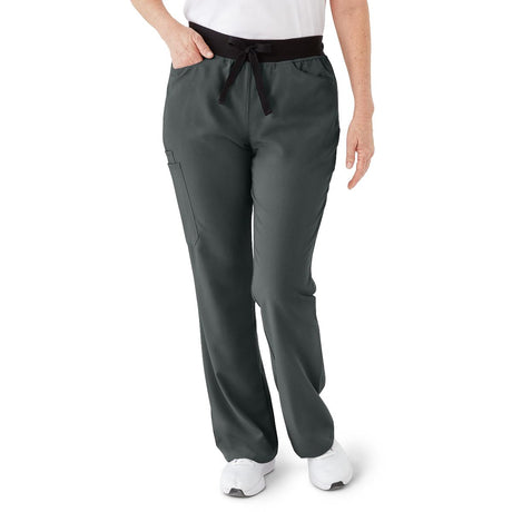 Coastal AVE Women's Regular-Length Scrub Pants Charcoal