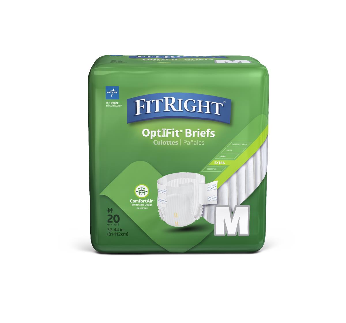 FitRight Extra Cloth-Like Adult Incontinence Briefs