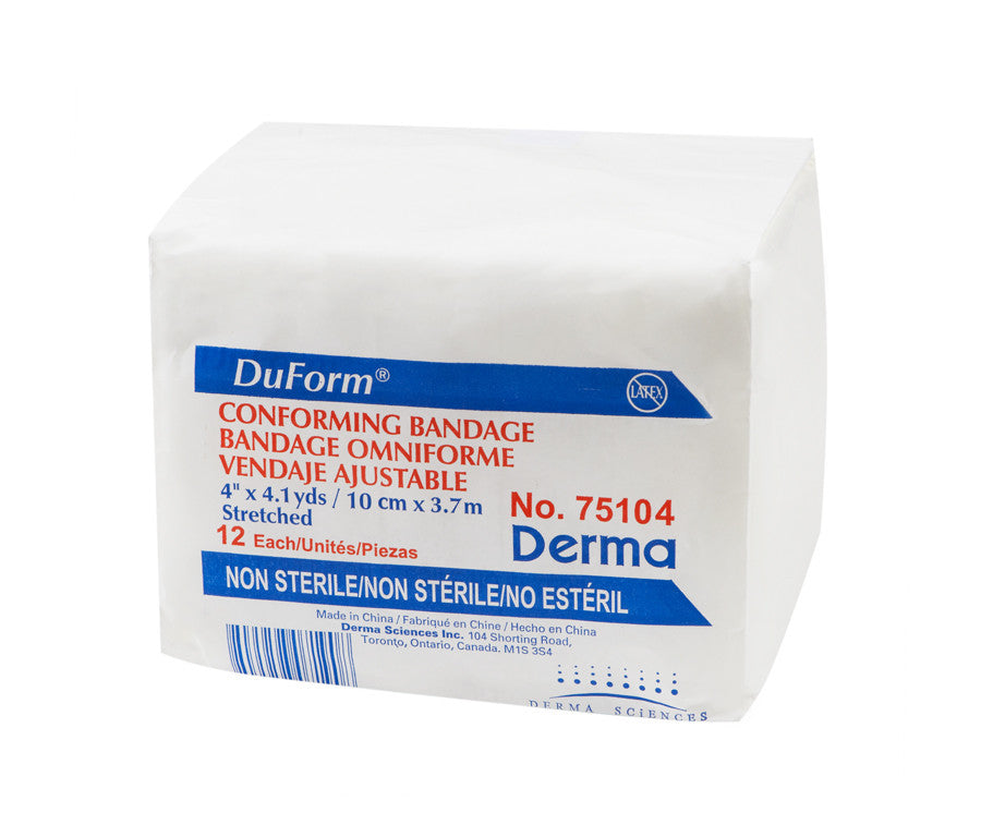 Pk/12 Duform Bandage élastique conforme, taille 4 po x 4,1 po, non stérile