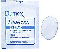 Bx/25 Tampons oculaires Surecare ovales 2 5/8 po x 1 5/8 po, stériles