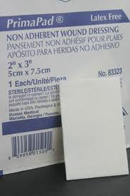 Almohadilla absorbente no adherente Primapad Bx/100 de 2 x 3 pulgadas, estéril