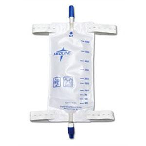 Bolsa para pierna de 20 oz/600 ml, correas largas, antirreflujo, Twistdrain (sin tubos)