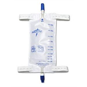 Bolsa para pierna de 32 oz/946 ml, correas de longitud reducida, antirreflujo, Twistdrain (sin tubos)