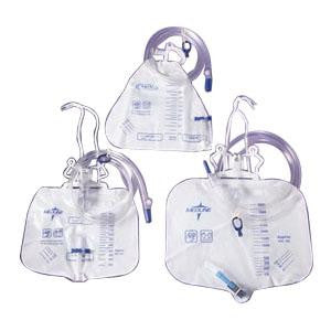 Sac de drainage urinaire économique avec tour anti-reflux, port de drainage à robinet coulissant sans latex 2000 ml