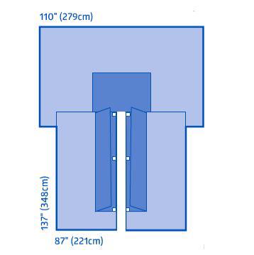 Sterile Cardiovascular Split Surgical Drape