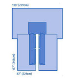 Sterile Cardiovascular Split Surgical Drape