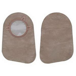 Bx/30 New Image Closed Pouch 9" Beige With Filter , 2-1/4" Flange