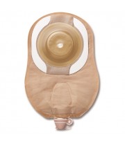 Sistema de bolsa de urostomía de una pieza Ceraplus convexo Bx/5 Premier, precortado, 1" (25 mm), color beige, 9" de largo (23 cm)