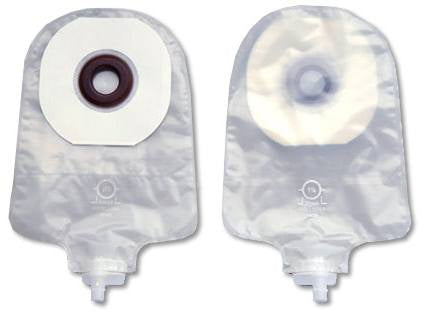 Bolsa de urostomía de una pieza de primera calidad, abertura de estoma precortada de 1-1/2" (38 mm), transparente de 9" (23 cm) - Caja de 10