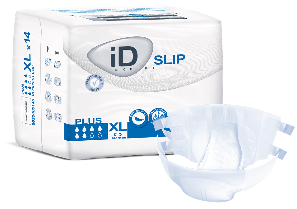 Cs/4 (14/Pkg) Id Slip Plus X-Large, (47"-67"), absorption 3200 ml.