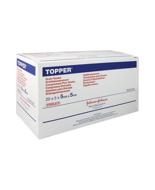 (Cs12) Bx/100 tampons de drainage Topper® 7,5 cm x 7,5 cm