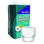 Ropa interior protectora Sure Care, Cs/4Bg (18 unidades/Bg), resistente, grande (44"-54"), 2 hebras azules