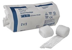 Bx/24 Curity Stretch Bandage,Non-Sterile 1" X 75"