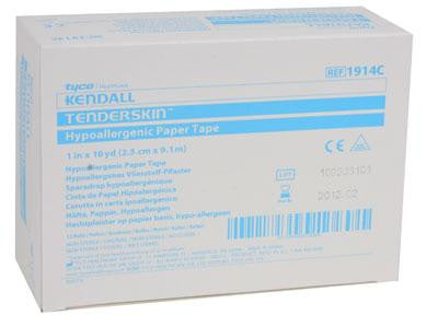 (Cs10) Caja de 6 cintas de papel Kendall, 2" x 10 yardas.