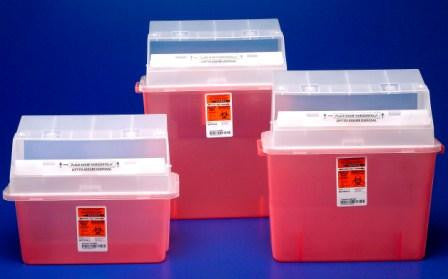 (Cs14) Ea/1 Red Sharps Container, Size 5Qt