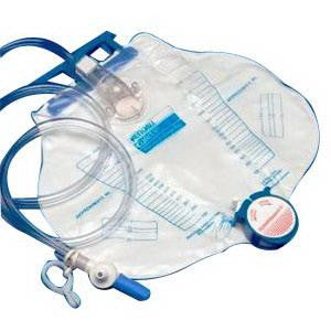 Sac de drainage urinaire Dover Ea/1 avec échantillonnage Luer-Lok, anti-reflux 2000 ml