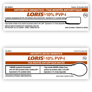 Bx/50 Antiseptic Swabstick, 10% Pvp 1% Iodine