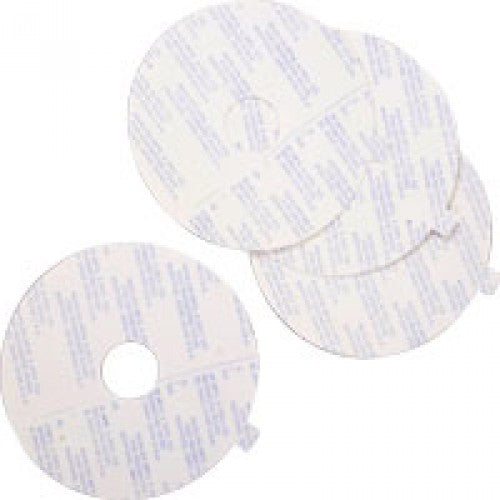 Pk/10 Marlen Double-Faced Adhesive Tape Disc, 7/8In Pre-Cut Opening, 3 7/8In Outter Diameter