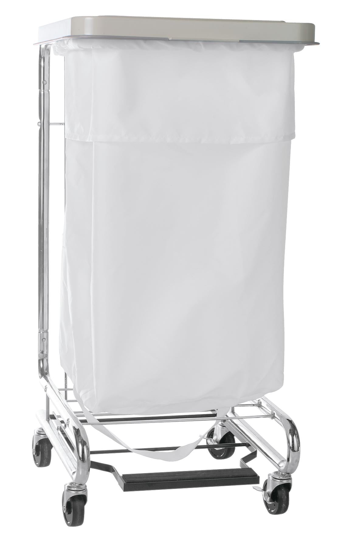 Ea/1 Laundry Hamper Bag 30" X 40", Denier Nylon With Drawcord, White.7.2