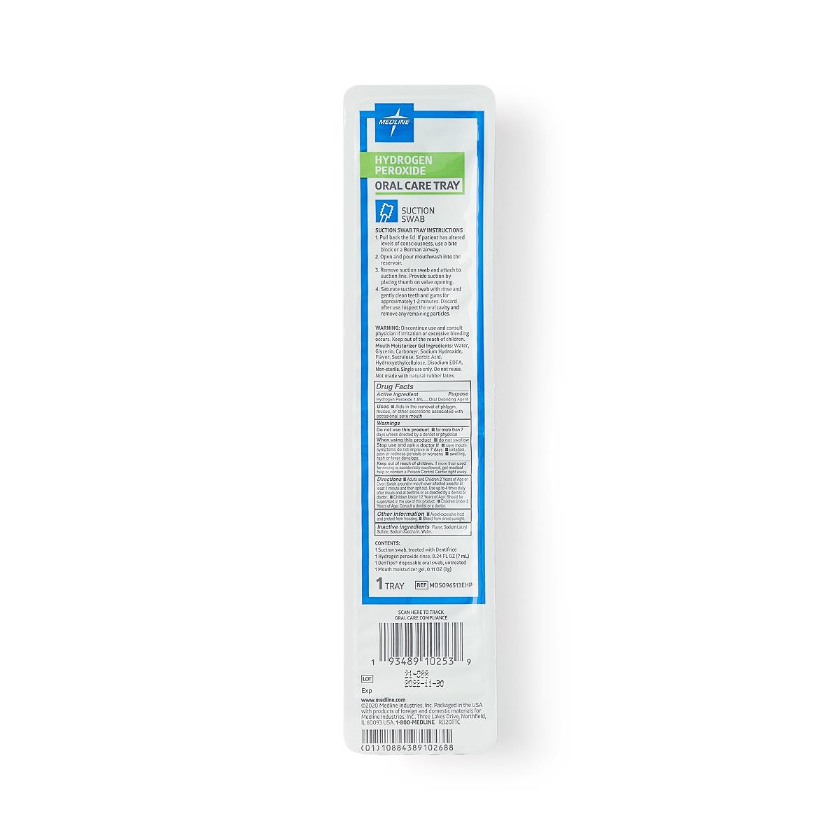Medline Standard Suction Swab Kits with Hydrogen Peroxide