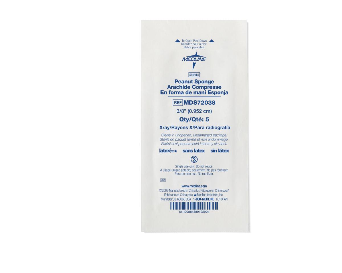 Medline X-ray Detectable Peanut Sponge