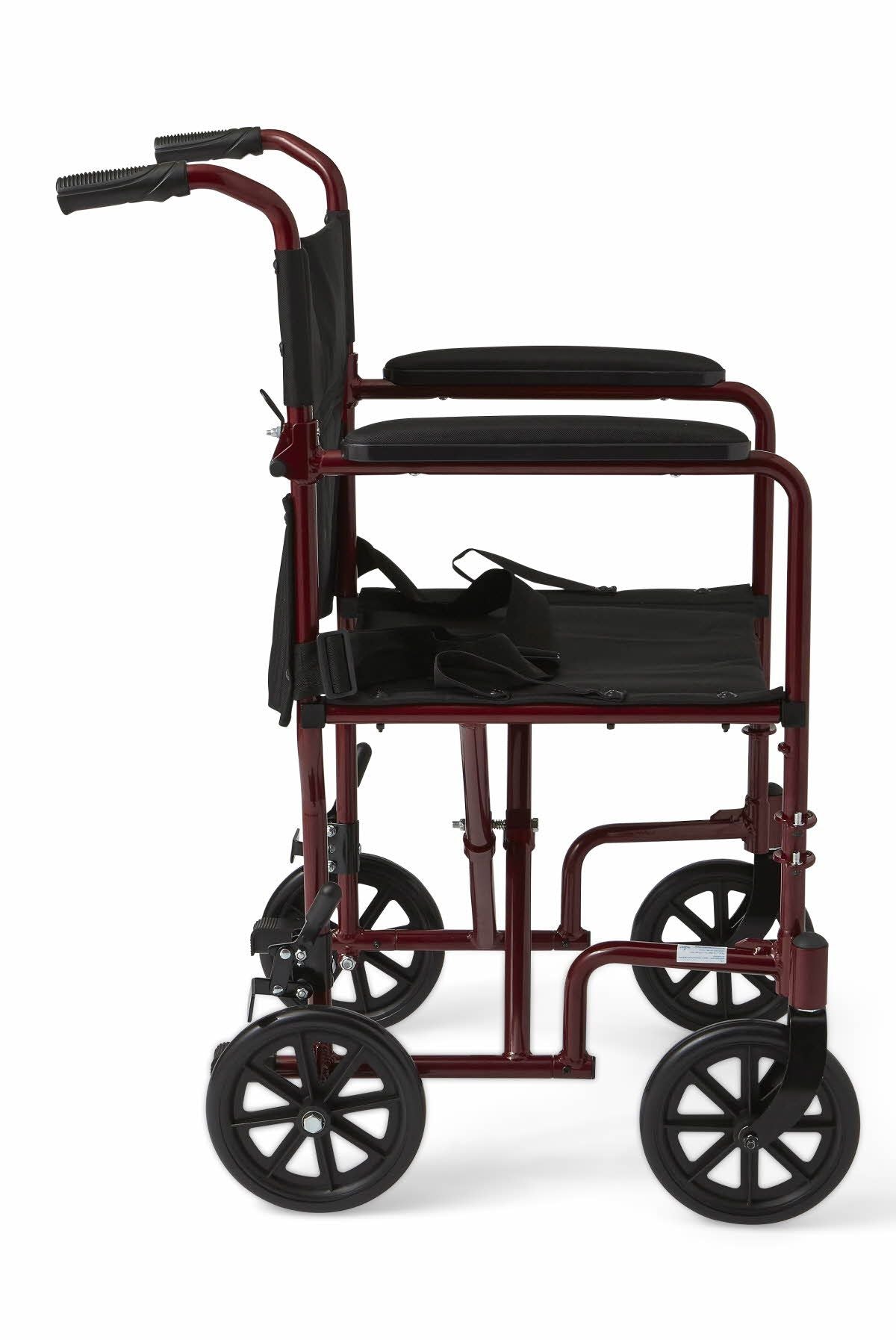 Silla de transporte básica de aluminio Medline