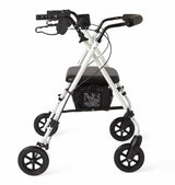 Medline Luxe Extra-Wide Rollator White