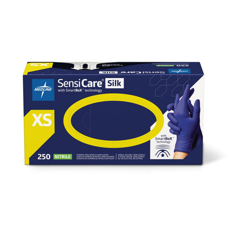 SensiCare Silk Nitrile Exam Gloves with SmartBoX Technology