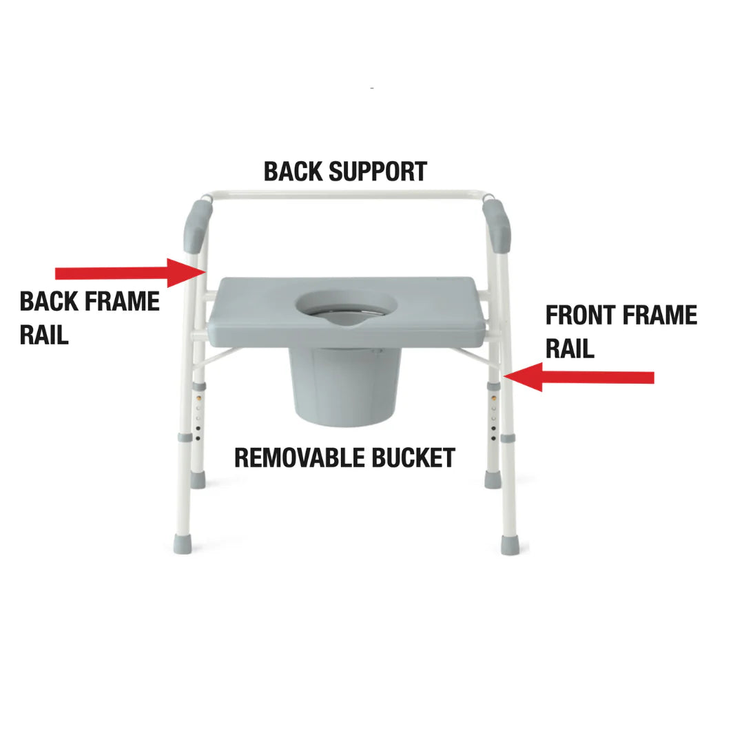 Commode bariatrique (lot de 2)