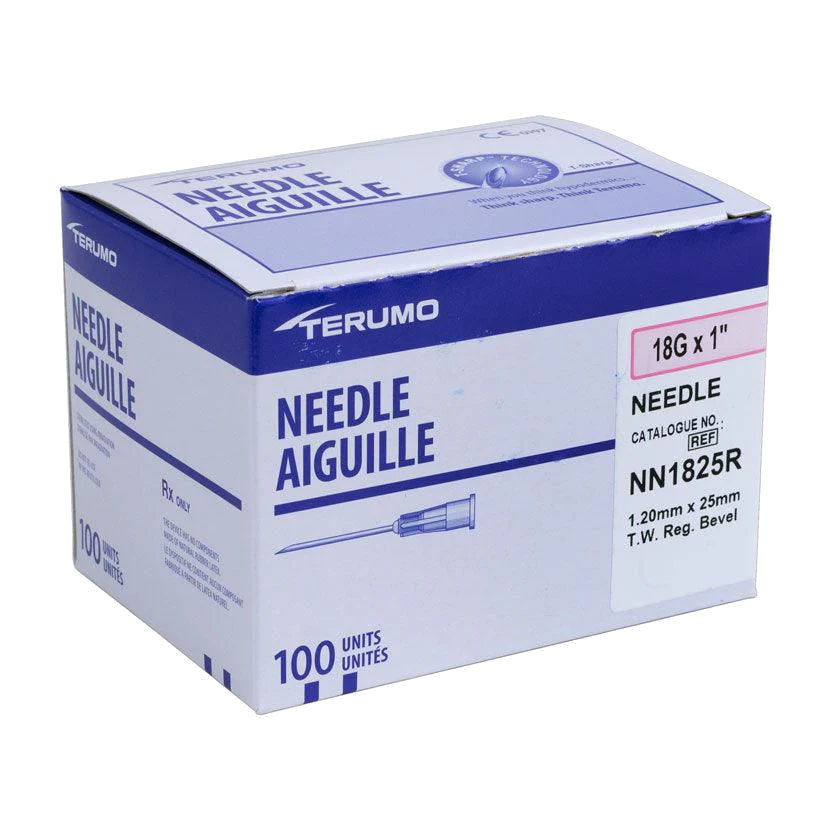 Needle Hypo 18g X 1", Thin Wall.