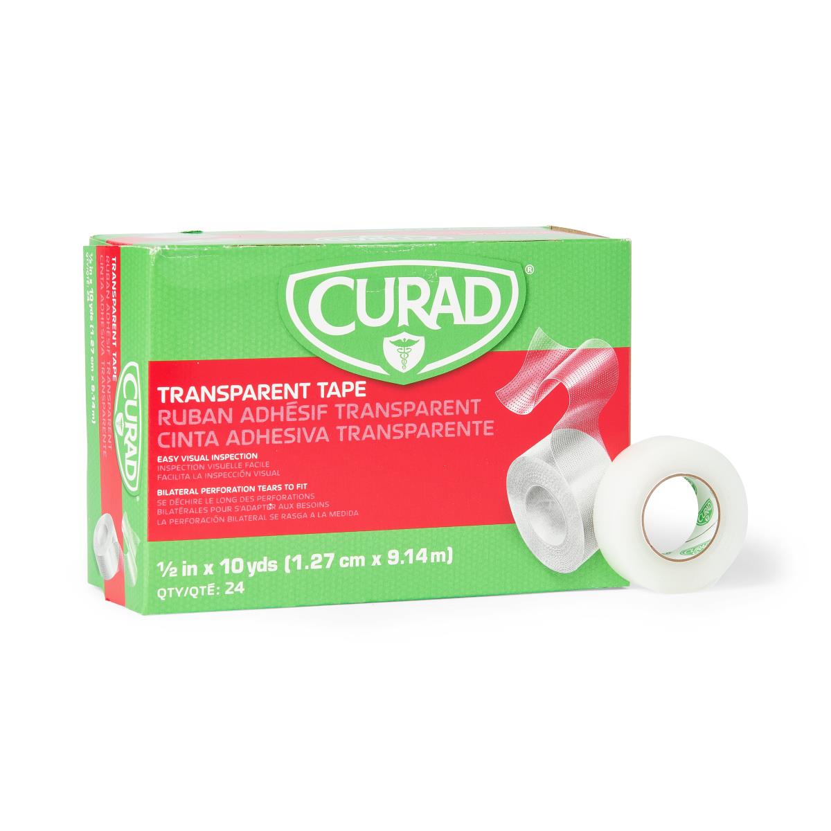CURAD Transparent Adhesive Plastic Tape