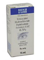 Pkg/20 Minims Tetracaine Hydrochloride 0.5% Eye Drop Solution 15Ml