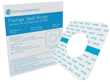 Pk/10 Ostomy Essentials Flange Seal Rings, Size Medium (45Mm, 57Mm-70Mm)