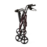 Bariatric Steel Rollator Burgundy