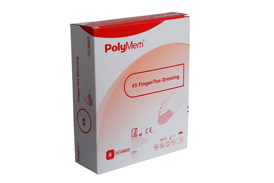 Bx/6 Polymem #5 Fingercot Dressing, (Ring Size Xxl).