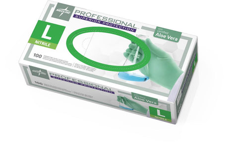 Medline Professional Nitrile Exam Gloves with Aloe