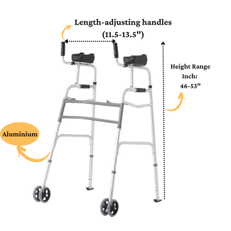 Andador plegable vertical Medline