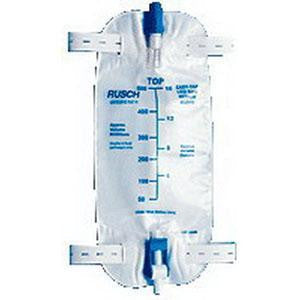 Anti-Reflux Drainage Bag 19Oz. 18" Extention Tubing. Each