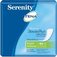 Compresas ultradelgadas TENA Serenity Light (paquete de 180)