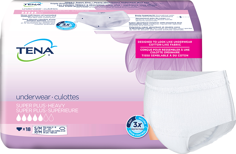 TENA Women Super Plus Heavy Protective Incontinence Underwear