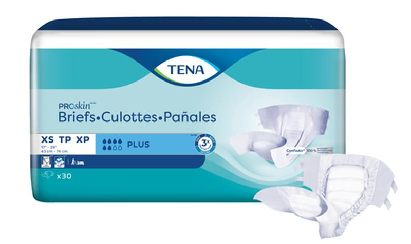 TENA ProSkin Plus Extra Small Incontinence Brief (Pack of 90)