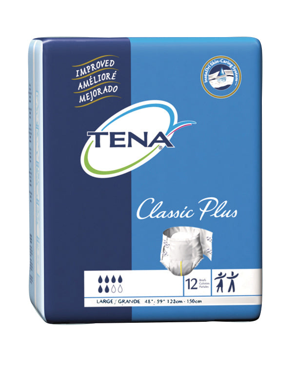 Calzoncillos TENA Classic Plus grandes (paquete de 72)