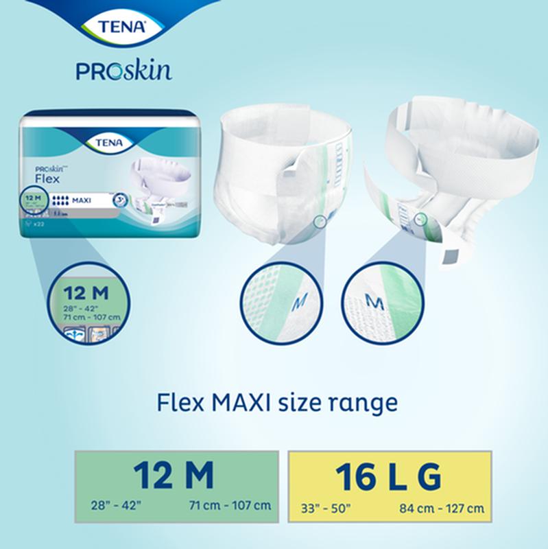 TENA ProSkinFlex Maxi Brief Maximum Absorbency (Pack of 66)